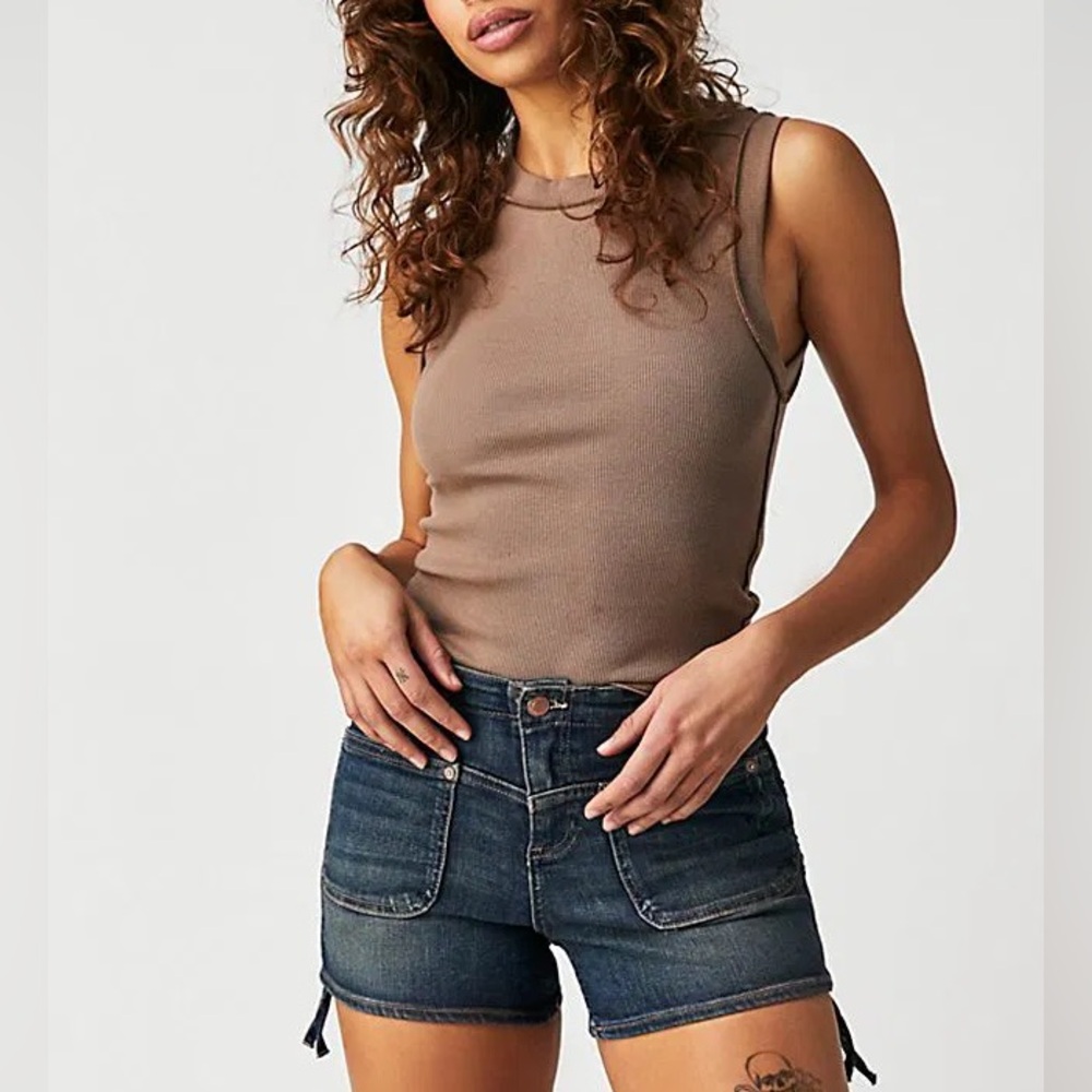 NWT WE THE FREE LUCKY CHARM RUCHED SHORTS